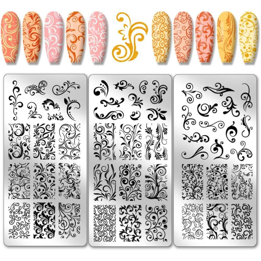 Nail Art Inspo - Modèles d'art d'ongle à motif tourbillon,