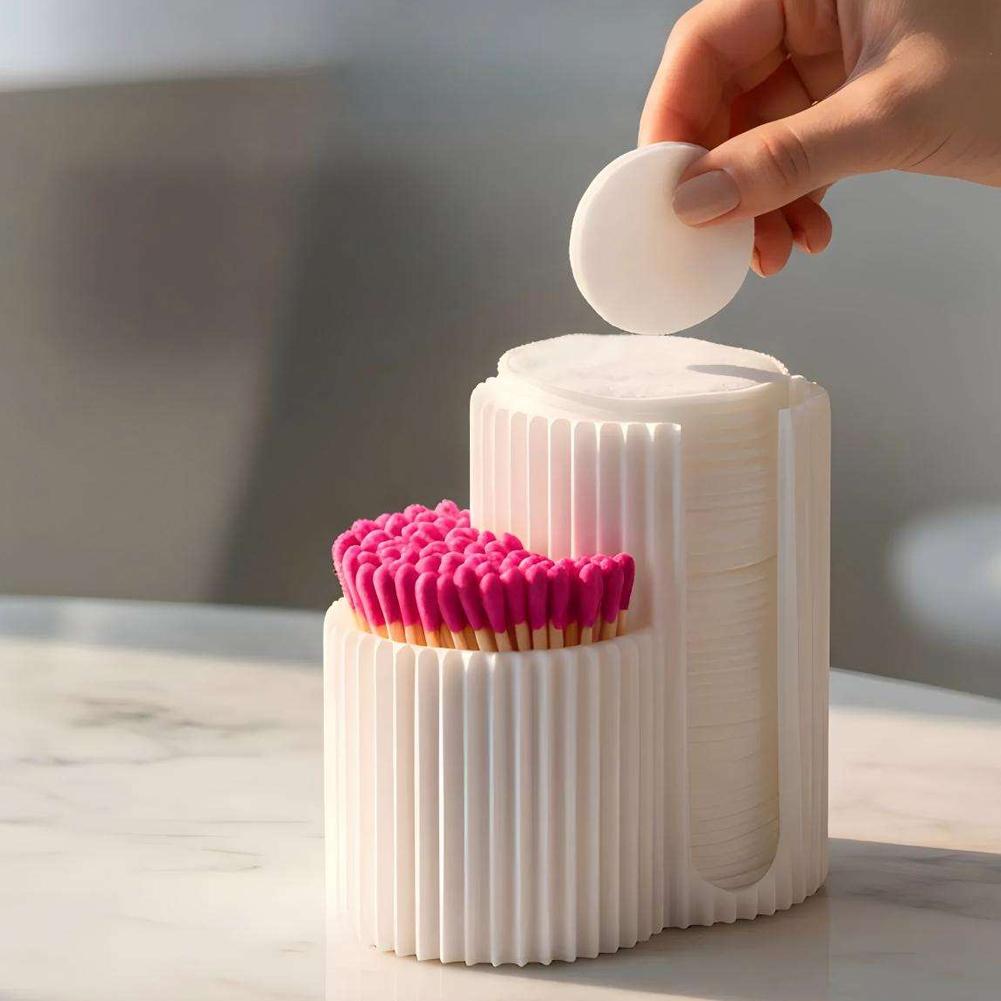 Nail Art Inspo - Boîte de rangement pour cotons-tiges, support