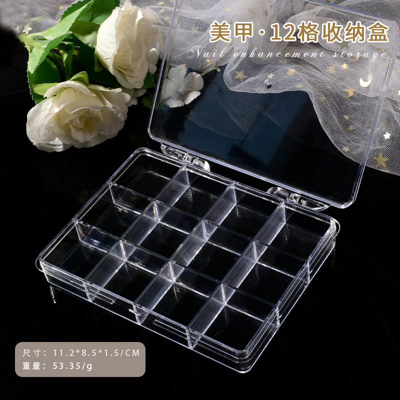 Nail Art Inspo - Boîte de rangement vide en plastique