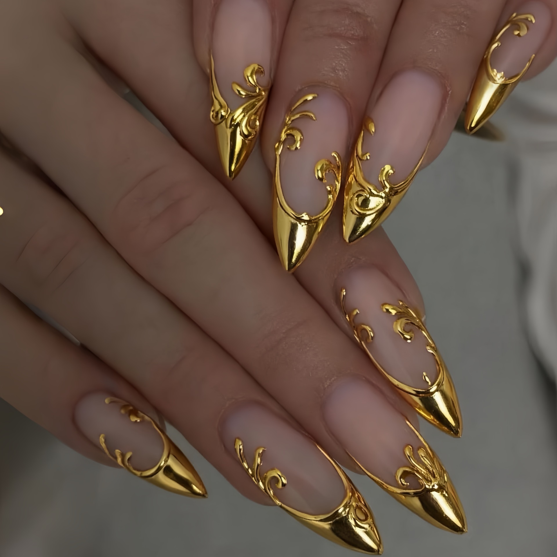 Nail Art Fake Nails - Faux ongles 3D pour femmes et