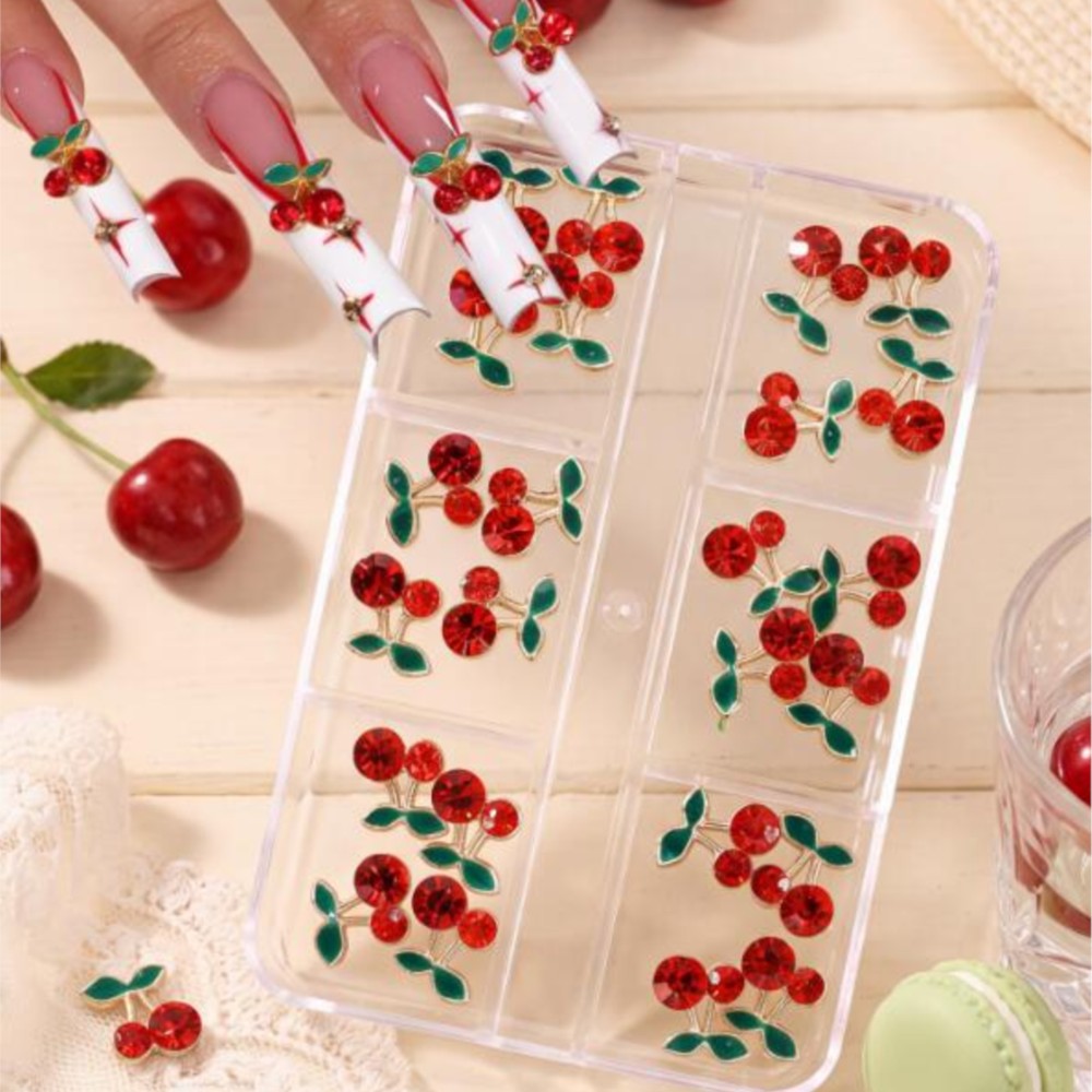 24 pièces de décorations pour  - Nail Art Red Cherry avis et prix