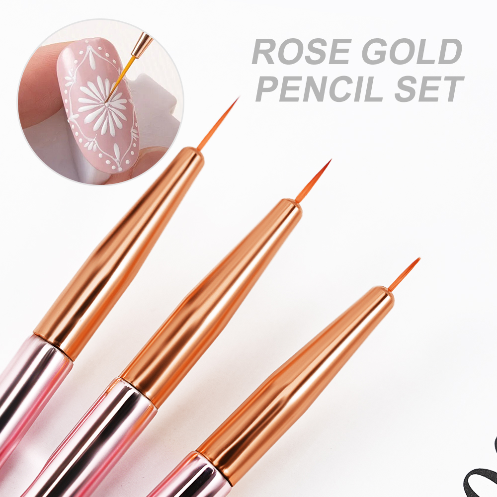 3/5 pièces/ensemble or Rose Na - Nail Art Rose Gold avis et prix