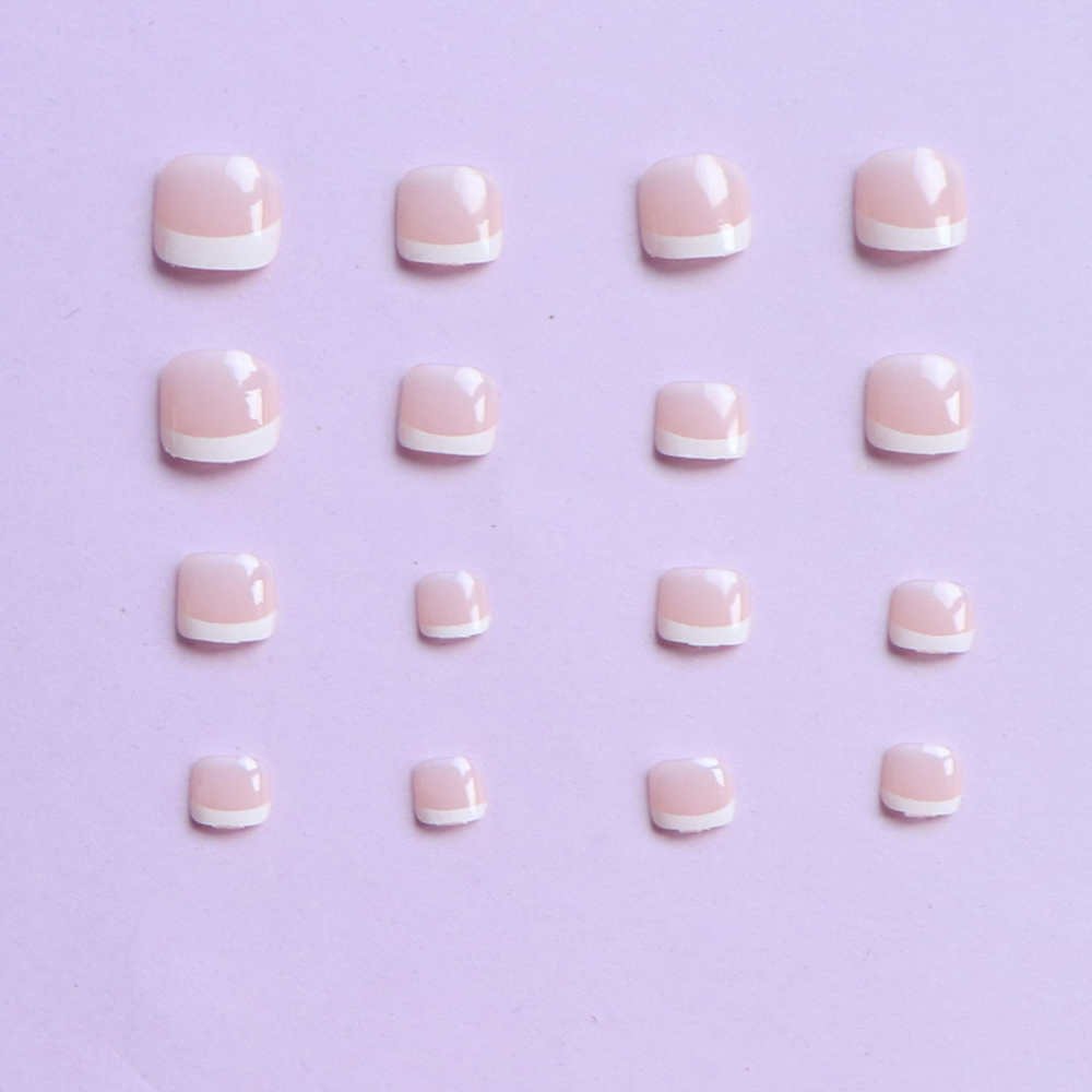 Faux Parka Rose Courte et Carr - Nail Art Fake Nails avis et prix