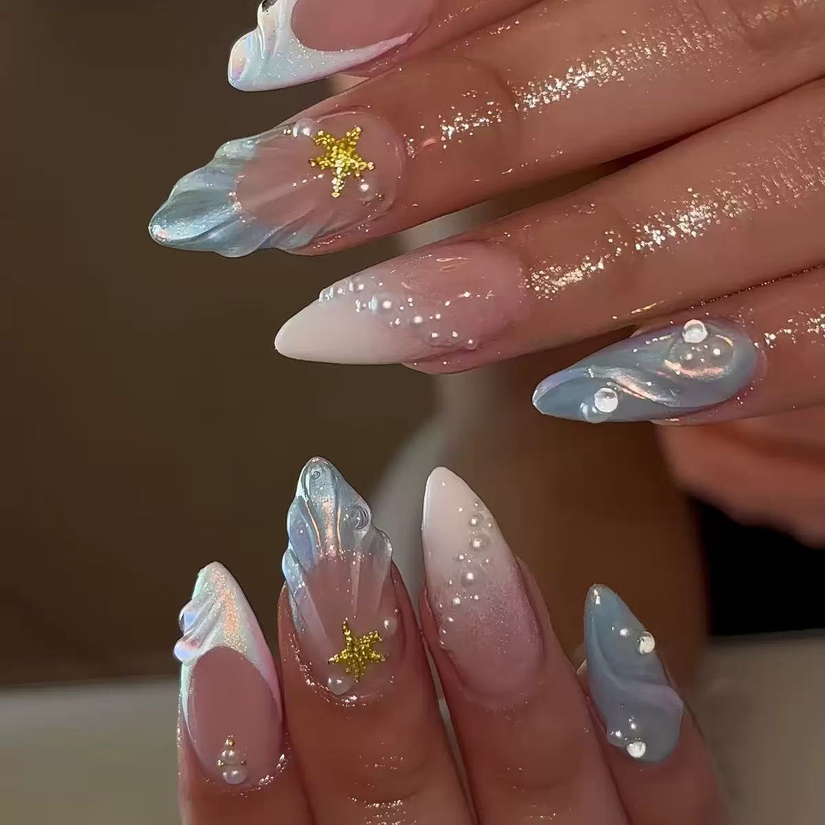 24 autocollants 3D en gel pour - Nail Art Fake Nails avis et prix
