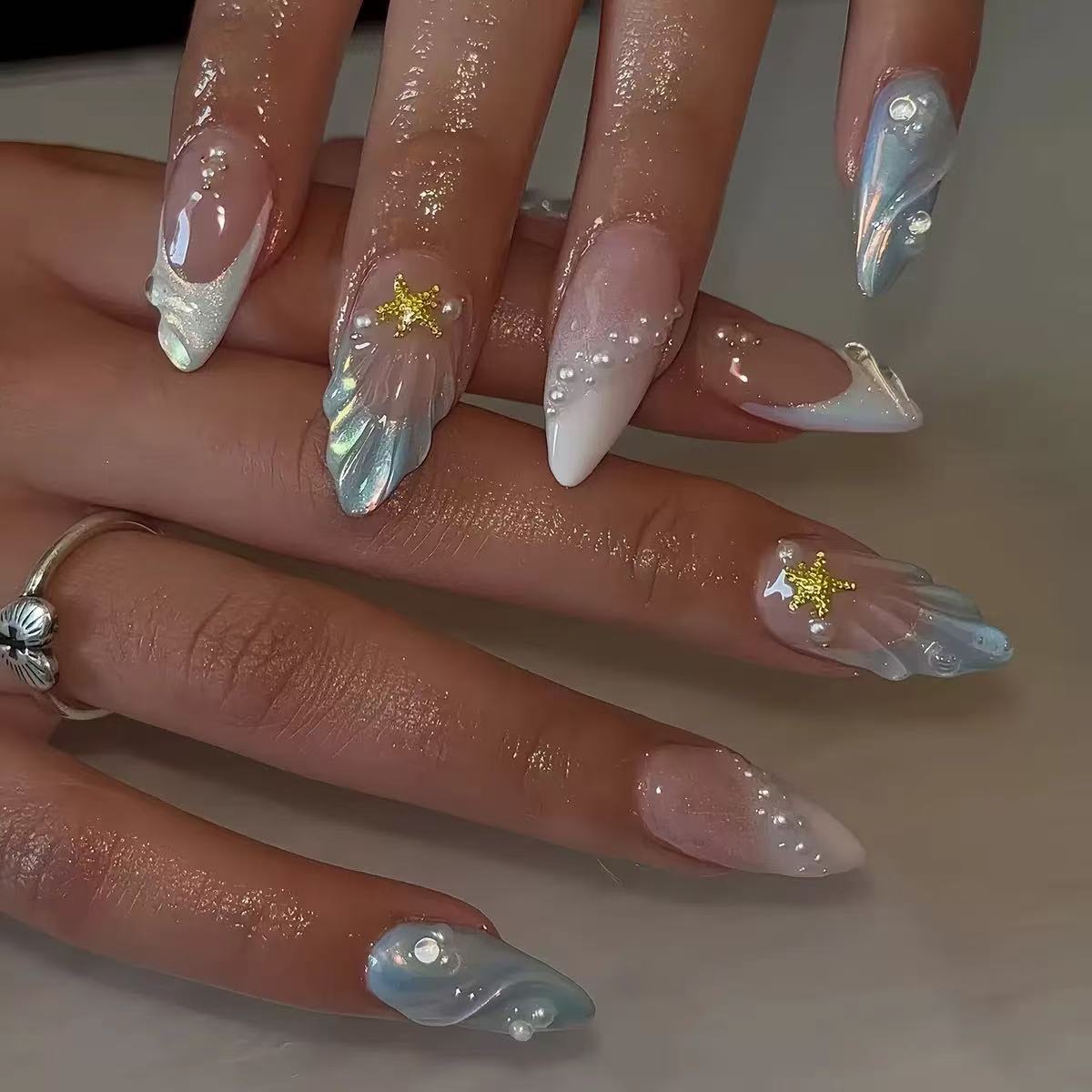 24 autocollants 3D en gel pour - Nail Art Fake Nails avis et prix