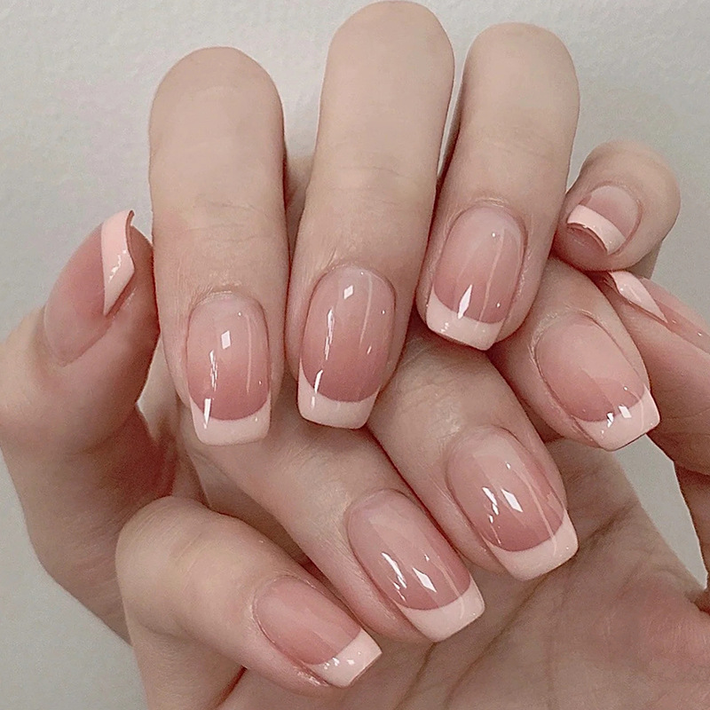 24 pièces blanc français carré - Nail Art Red Cherry avis et prix
