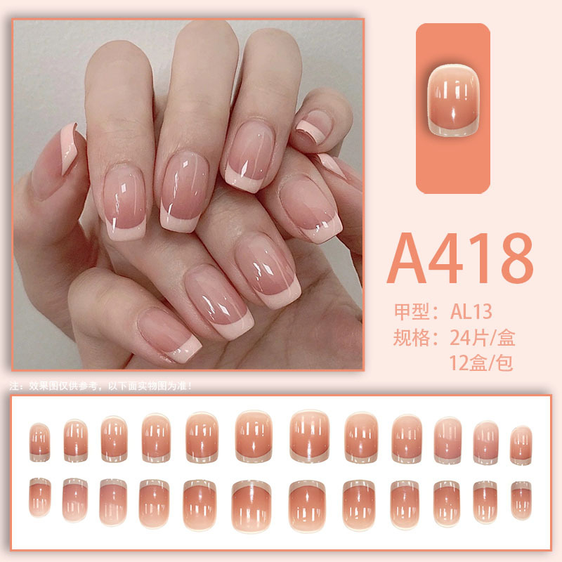 24 pièces blanc français carré - Nail Art Red Cherry avis et prix
