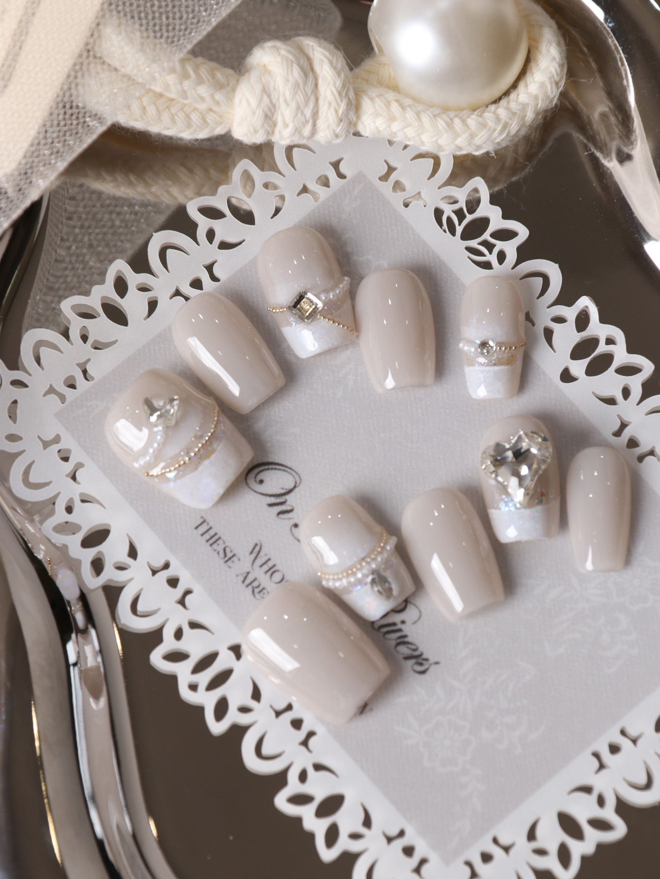 10 faux ongles courts blancs à - Nail Art Fake Nails avis et prix