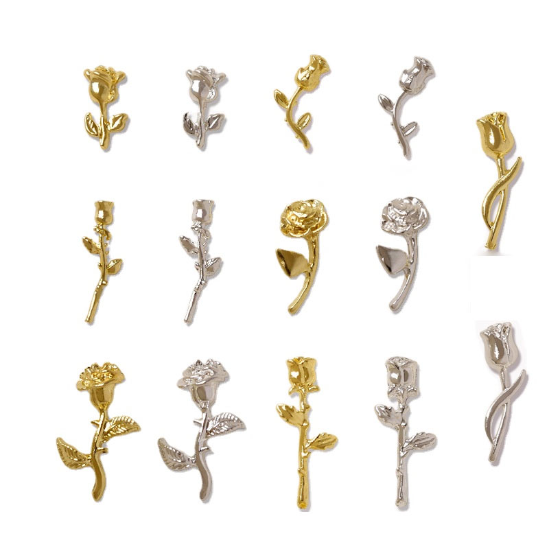 10 pièces 3D Rose Nail Art orn - Nail Art Rose Gold avis et prix