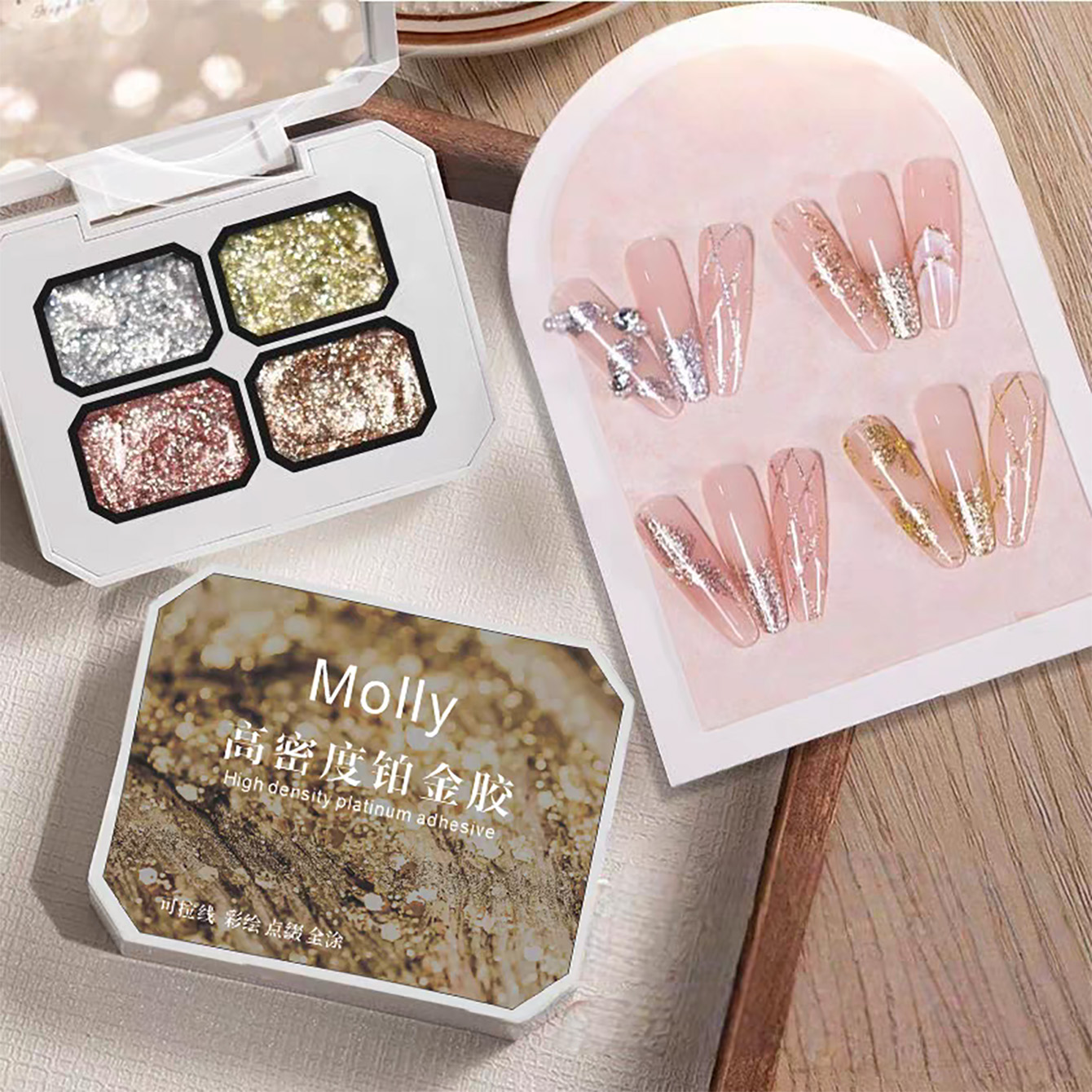 MIANEL Palette de Gels Nail Ar - Nail Art Rose Gold avis et prix