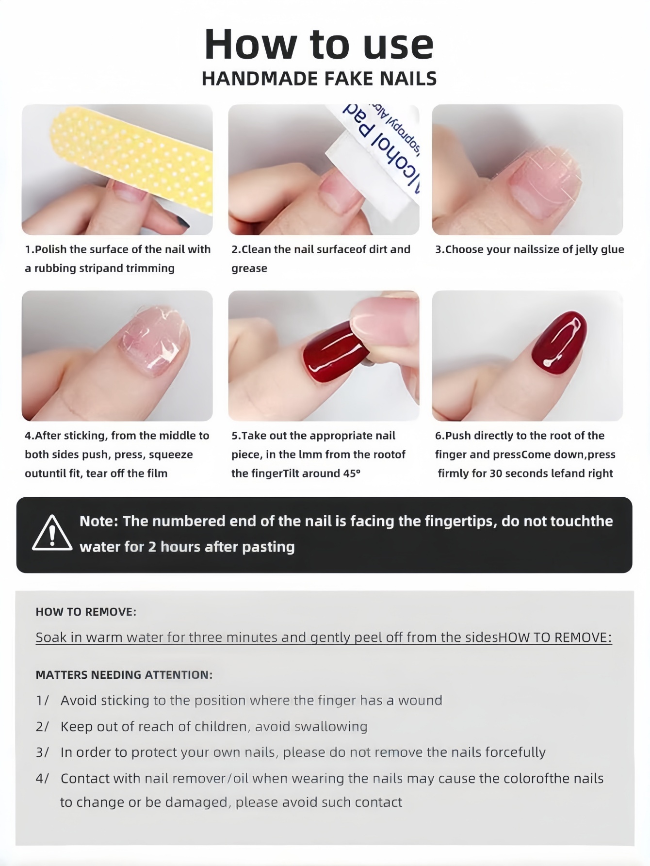 10 faux ongles en forme d'aman - Nail Art Inspo avis et prix