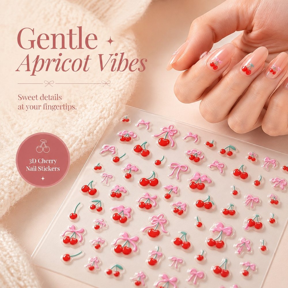 1 feuille de décalcomanies pou - Nail Art Red Cherry avis et prix