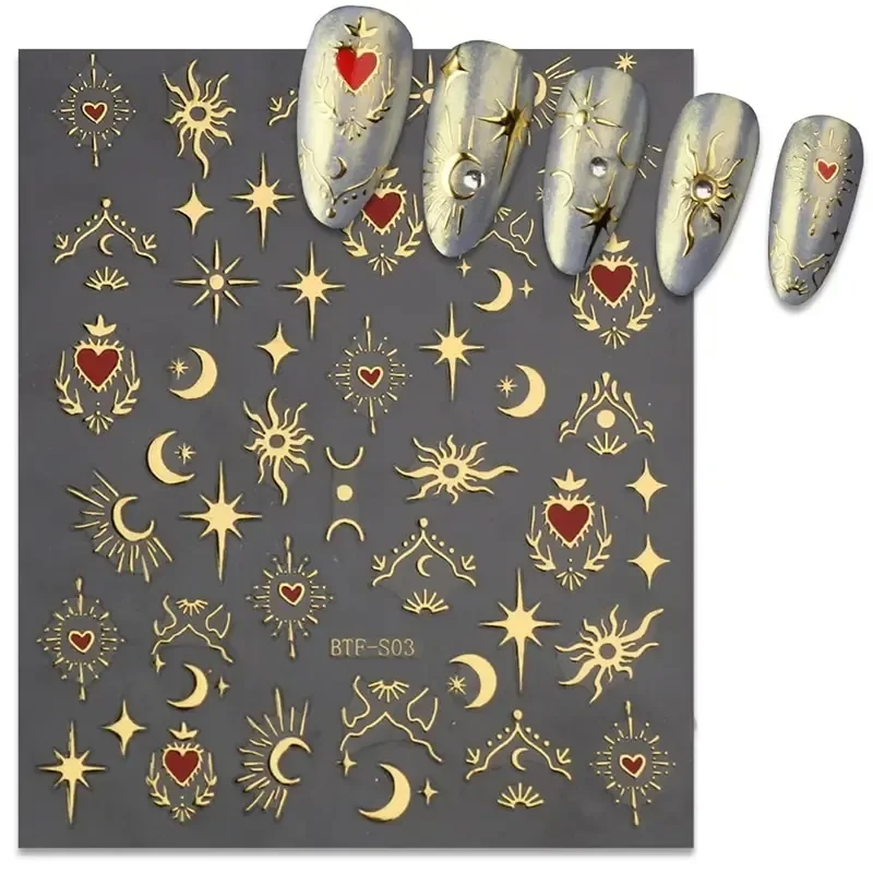 3 feuilles 1 paquet, autocolla - Nail Art Rose Gold avis et prix