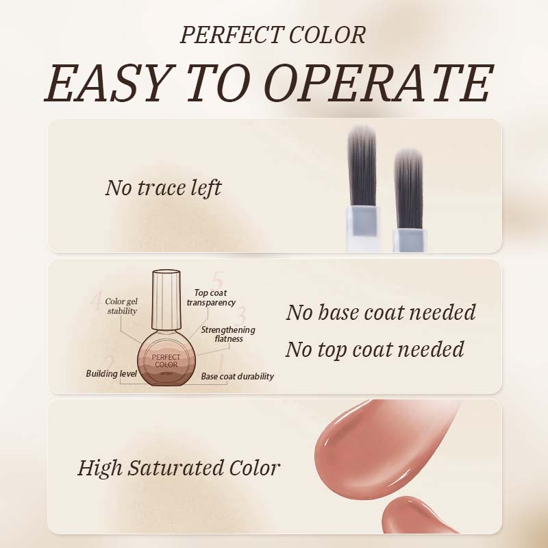 PERFECT COLOR Gel tout-en-un r - Nail Art Dusty Pink avis et prix