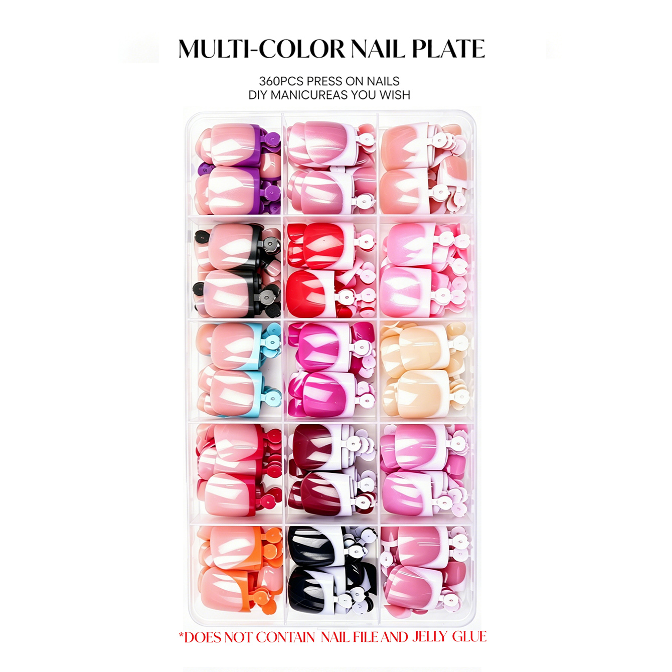 360 faux ongles de pieds carré - Nail Art Fake Nails avis et prix